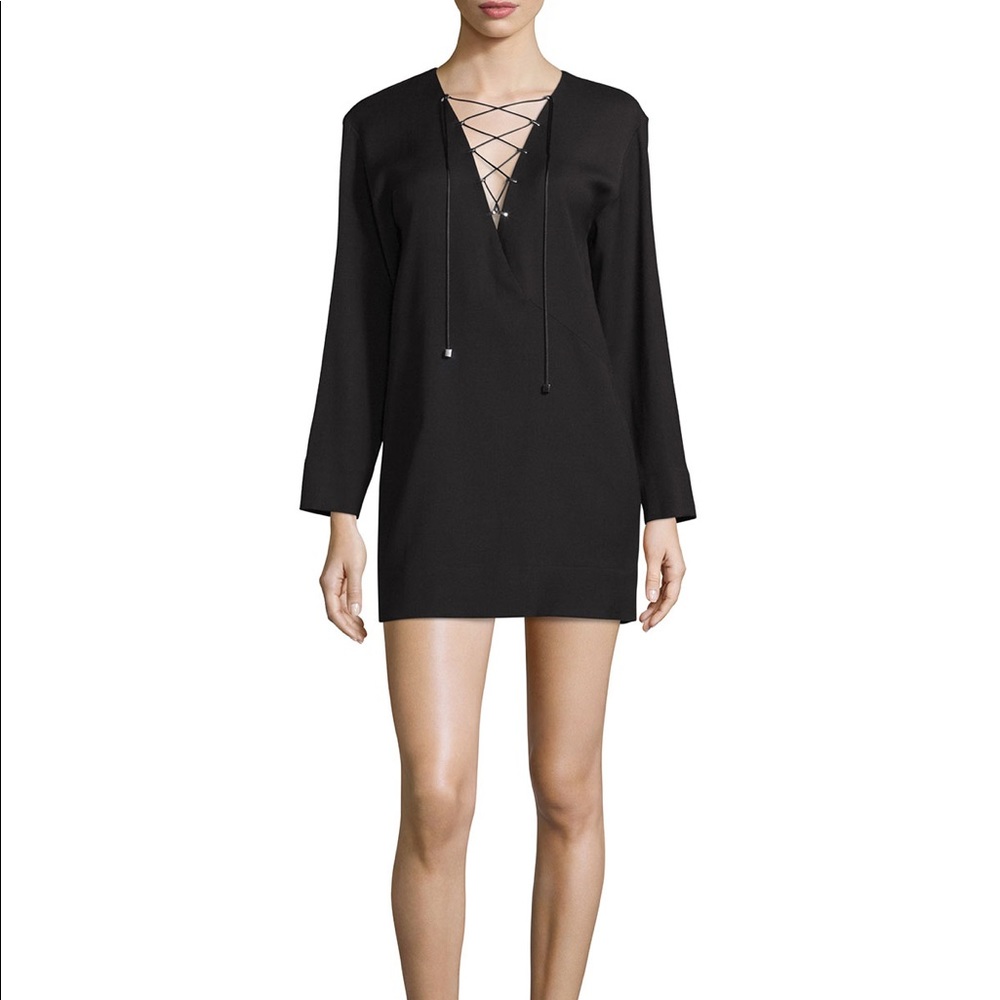 IRO Anicie Black Wool Blend Dress